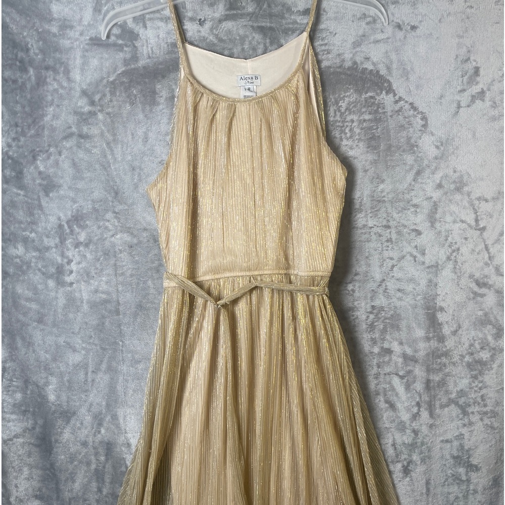 Gold long dress